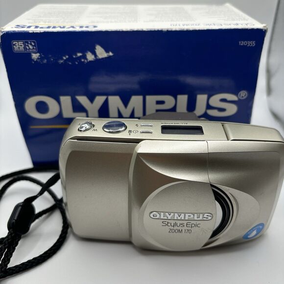 Olympus Stylus Epic Zoom 170 35mm Camera ERROR/BATTERY PARTS ONLY READ !!! - Picture 1 of 5